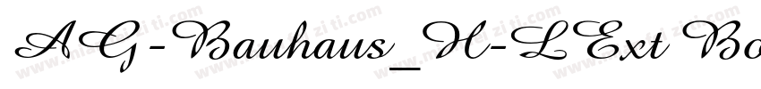 AG-Bauhaus_H-LExt Bo字体转换